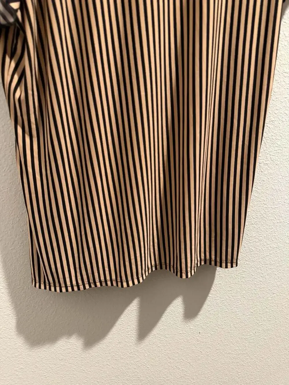 Atelier 29 Striped Keyhole Ruffle Sleeve Blouse XL - Picture 6 of 6